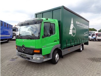 Curtain side truck Mercedes-Benz Atego 815 + Manual + Dhollandia Lift: picture 1