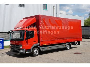Curtain side truck Mercedes-Benz Atego 818L Pritsche 7,22m Plane LBW Klima Kamera: picture 1