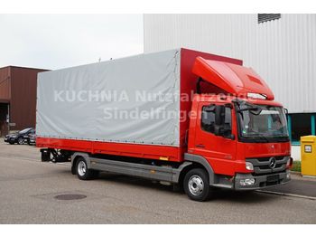Curtain side truck Mercedes-Benz Atego 818L Pritsche 7,22m Plane LBW Klima Luftge: picture 1