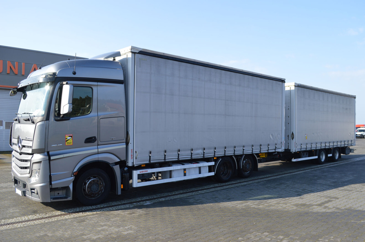 Curtain side truck Mercedes-Benz Mercedes-Benz Wecon ACTROS 2545 MP4 EURO 6 JUMBO SET ZUG 1.HAND ACTROS 2545 MP4 EURO 6 JUMBO SET ZUG 1.HAND PC2: picture 2