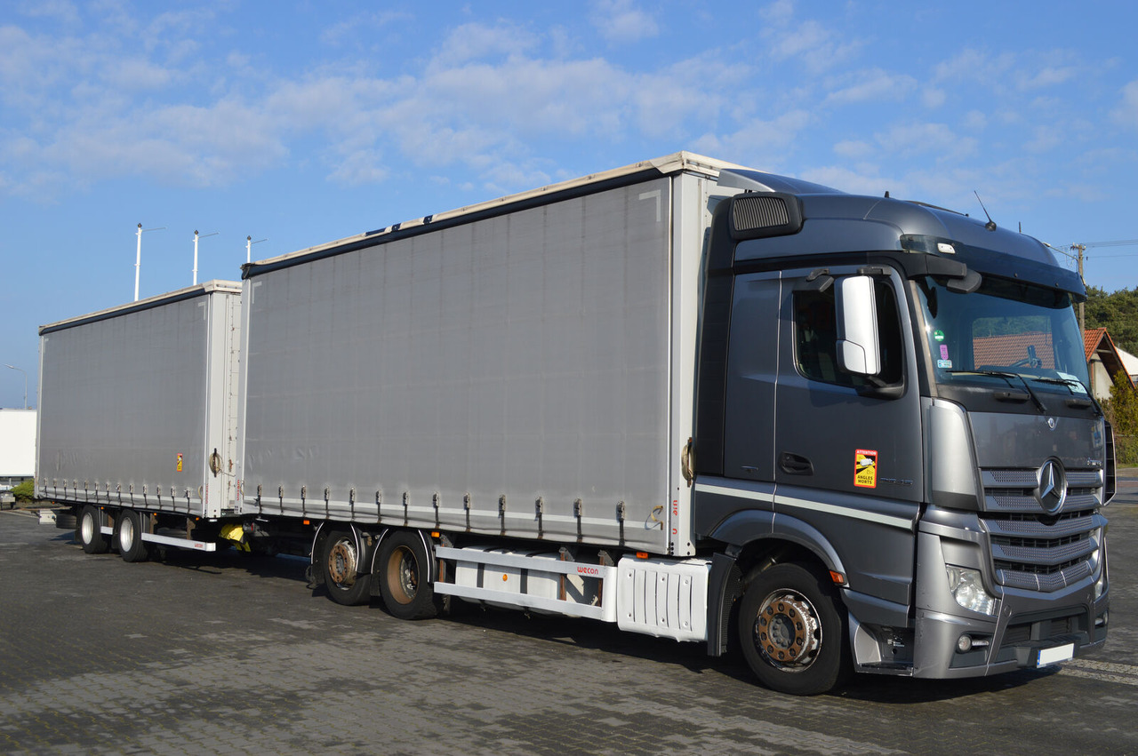 Curtain side truck Mercedes-Benz Mercedes-Benz Wecon ACTROS 2545 MP4 EURO 6 JUMBO SET ZUG 1.HAND ACTROS 2545 MP4 EURO 6 JUMBO SET ZUG 1.HAND PC2: picture 9