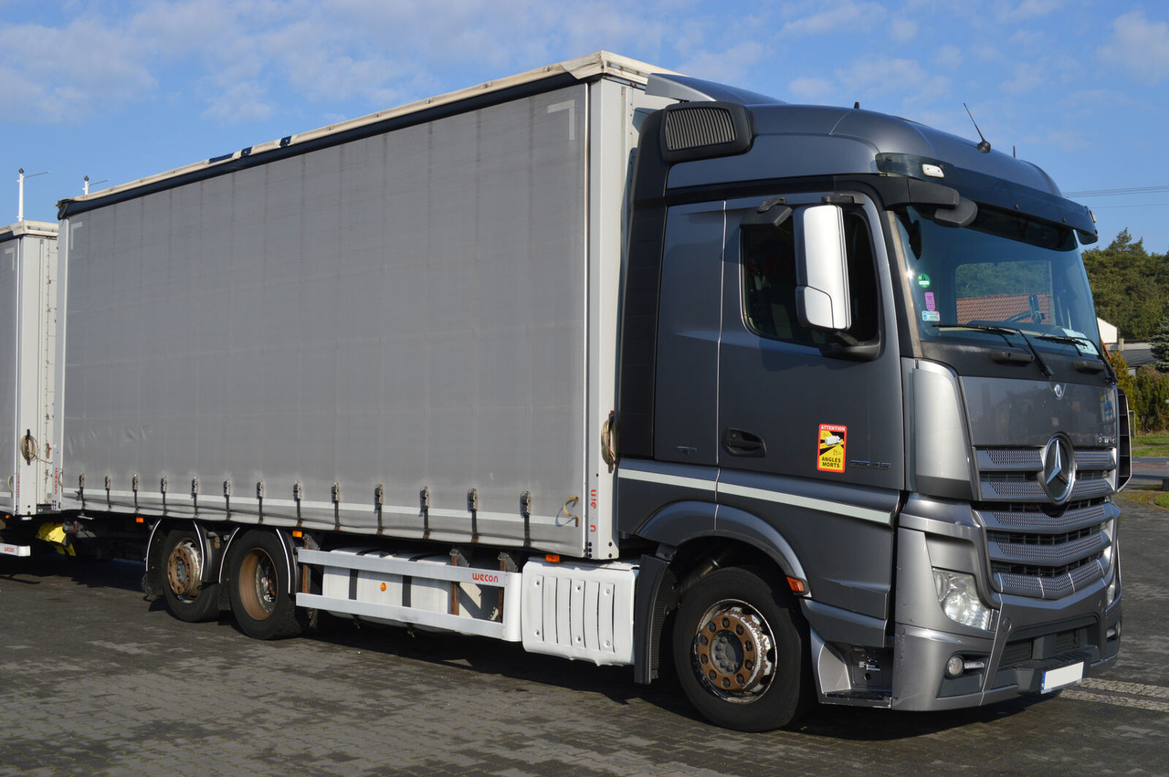Curtain side truck Mercedes-Benz Mercedes-Benz Wecon ACTROS 2545 MP4 EURO 6 JUMBO SET ZUG 1.HAND ACTROS 2545 MP4 EURO 6 JUMBO SET ZUG 1.HAND PC2: picture 10