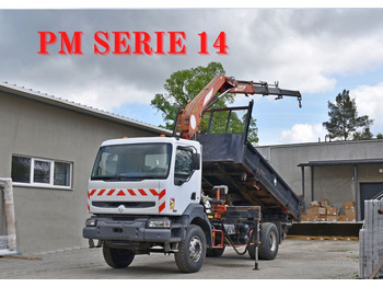 Renault KERAX 320* PM SERIE 14 * TOPZUSTAND  - Crane truck, Tipper: picture 1