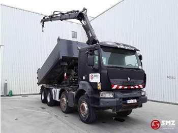 Tipper, Crane truck Renault Kerax 450 Hiab 166 f2+remote: picture 1