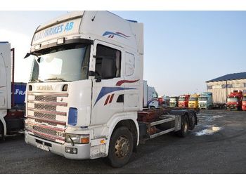 Container transporter/ Swap body truck SCANIA 124 470: picture 1