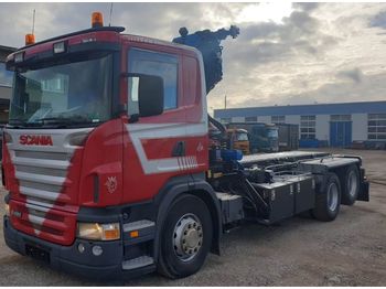 Container transporter/ Swap body truck SCANIA R420 6x2 HMF1820 K4: picture 1