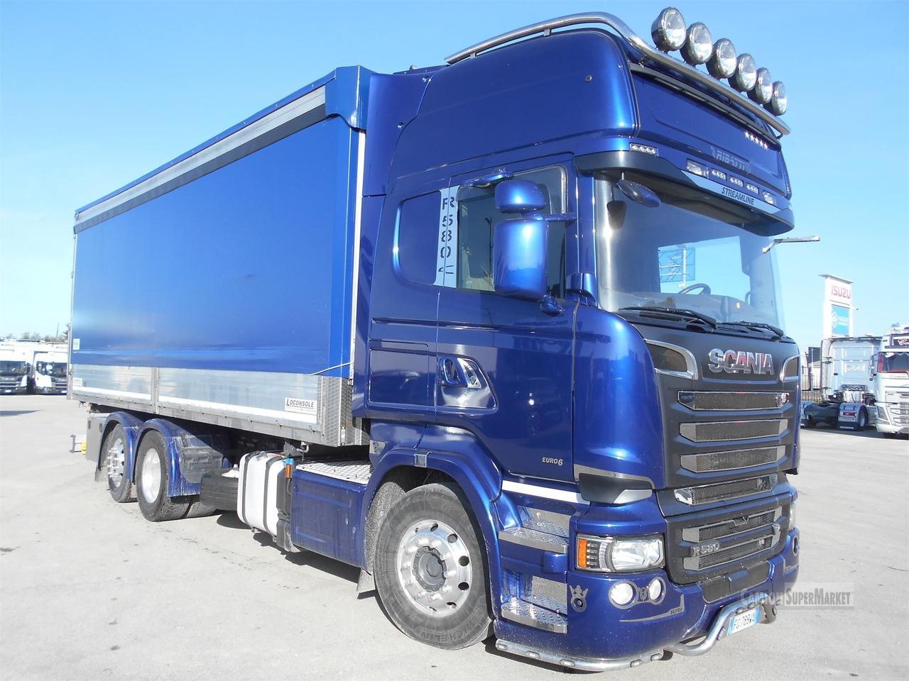 Curtain side truck SCANIA R580: picture 3