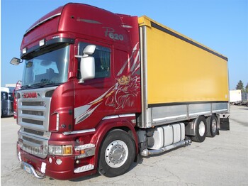 Curtain side truck SCANIA R620: picture 1