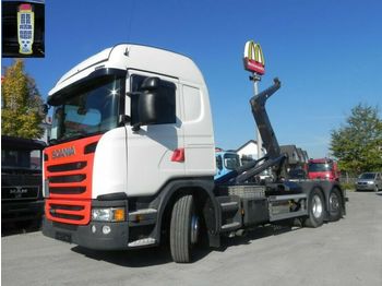 Hook lift truck Scania G 410 LB 6x2*4HNA Abrollkipper Meiller, Lift+Len: picture 1