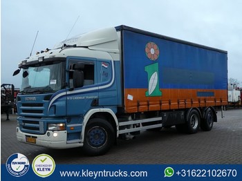 Curtain side truck Scania P380 6x2*4 manual retar.: picture 1