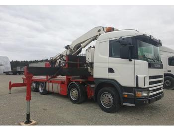 Dropside/ Flatbed truck Scania R124: picture 1