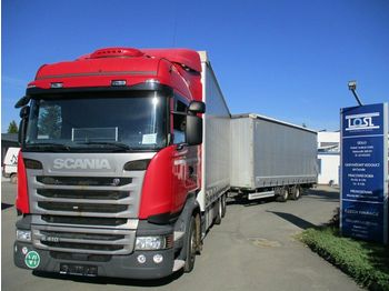 Curtain side truck Scania R410 6x2 EURO 6 + GTS: picture 1