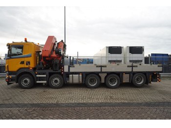 Truck Scania R420 LB10X4/6 OPENBOX WITH PALFINGER PK60002 CRANE 20.3M REACH: picture 1