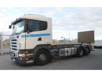 Container transporter/ Swap body truck Scania R420 LB 6X2*4 MNB +Bakgavellyft: picture 1