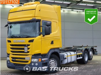 Container transporter/ Swap body truck Scania R450 6X2 Retarder 3-Pedals Liftachse Standklima Euro 6: picture 1
