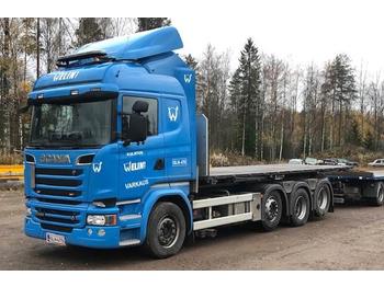 Container transporter/ Swap body truck Scania R520, 8x2/4: picture 1