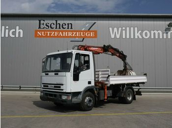 Tipper Iveco ML 100 E 15, Eurocargo, 4x2, Atlas 60.1 Kran