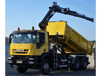 Tipper Iveco Trakker 360 * Kipper 5,20 m + KRAN * 6x4
