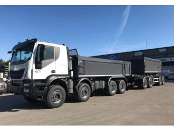 Tipper Iveco Trakker AT340T500 8x4 sora-yhdistelmä