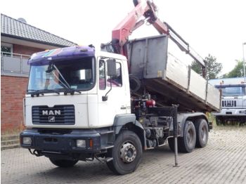 Tipper MAN FE360 6X4 Kipper+Kran HMF 15tm