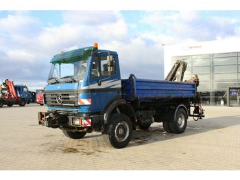 Tipper Mercedes-Benz 1824 AK,4x4,HYDRAULIC CRANE ATLAS,TWO SIDED