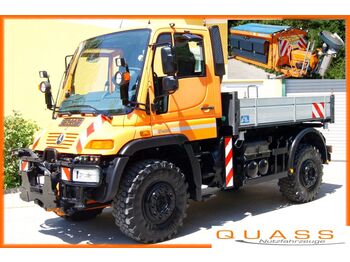 Tipper Mercedes-Benz Unimog U400 Lang / Hydrostat + SCHMIDT STRATOS