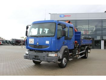 Tipper Renault MIDLUM 220.14 P 4X4, THREESIDED,PALFINGER PK8500