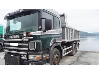 Tipper Scania P124 brøyterigget tippbil