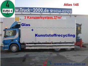 Tipper Scania P380 Glas/Wertstoff Recycling Kran 3Kammern 37m³