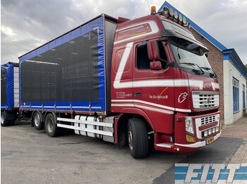 Curtain side truck Volvo FH 460 2012 FH 460 6X2 pluimvee: picture 1