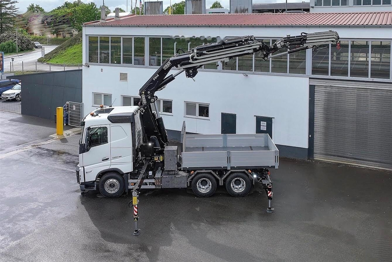 Dropside/ Flatbed truck, Crane truck Volvo FH 500 Flatbed + crane Fassi F 545RA.2.26 XE: picture 2