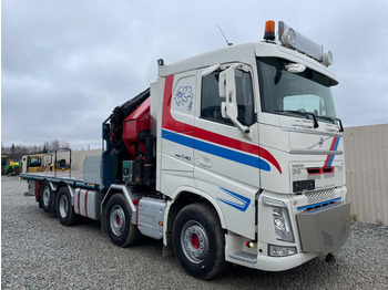 Dropside/ Flatbed truck, Crane truck Volvo FH 540 | 8x2 NOSTOTELI | HMF 8520 + JIBILLÄ vm 2019 | 215 000 km | TULOSSA: picture 3