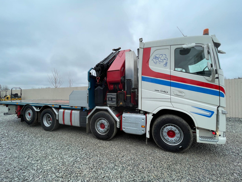Dropside/ Flatbed truck, Crane truck Volvo FH 540 | 8x2 NOSTOTELI | HMF 8520 + JIBILLÄ vm 2019 | 215 000 km | TULOSSA: picture 5