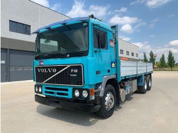 Dropside/ Flatbed truck Volvo F 12 STEEL SUSPENSION + 10 TYRES: picture 1