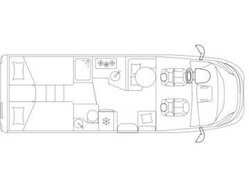 Laika KOSMO TI L409 Navi Hubbett Markise  - Semi-integrated motorhome: picture 2