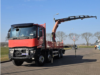 Dropside/ Flatbed truck, Crane truck Renault C 430 8X4 PALF. PK27000-F: picture 2