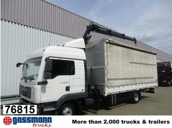 Curtain side truck MAN TGL 12.240