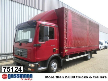 Curtain side truck MAN TGL 8.210