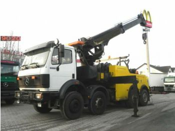 Tow truck Mercedes-Benz SK 3535 Pritsche Kran Kran, Brille, Winde etc.: picture 1