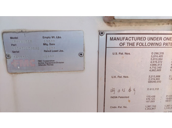 Aircraft cargo loader Lower deck loader FMC/JBT C15W: picture 3