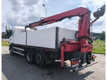 Dropside/ Flatbed truck, Crane truck SCANIA 144.460: picture 5