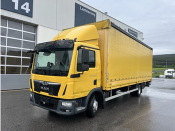 Curtain side truck MAN TGL 12.220