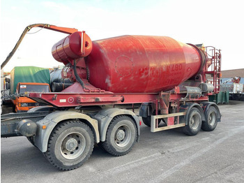 Concrete mixer semi-trailer