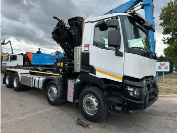 Hook lift truck, Crane truck Renault C460 8x4 HOOKLIFT + (19m!) CRANE HIAB 288 E-6 HIDUO - RADIO - 5/6 F - STEEL SPRING / HUB REDUCTION - BE TRUCK: picture 2 Hook lift truck, Crane truck Renault C460 8x4 HOOKLIFT + (19m!) CRANE HIAB 288 E-6 HIDUO - RADIO - 5/6 F - STEEL SPRING / HUB REDUCTION - BE TRUCK: picture 2