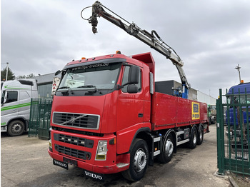Dropside/ Flatbed truck, Crane truck Volvo FH 400 8X4 + HIAB 130 R - STEEL SPRING / BLATT / BALLIESTAS - I SHIFT - BELGIAN TRUCK: picture 3