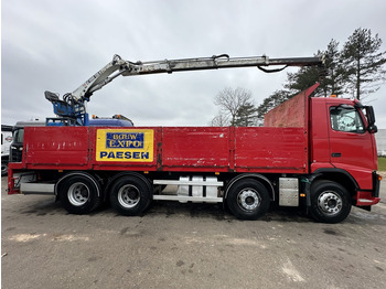 Dropside/ Flatbed truck, Crane truck Volvo FH 400 8X4 + HIAB 130 R - STEEL SPRING / BLATT / BALLIESTAS - I SHIFT - BELGIAN TRUCK: picture 5