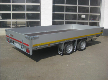 Dropside/ Flatbed trailer Multi Transporter 406x200x30cm Rampen Seilwinde 13" niedrig Fahrwerk (XL) 2700kg: picture 2