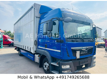 Curtain side truck MAN TGL 12.220