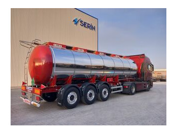 New Tanker semi-trailer for transportation of chemicals SERIN Stainless Steel Tanker 32 m³: picture 3