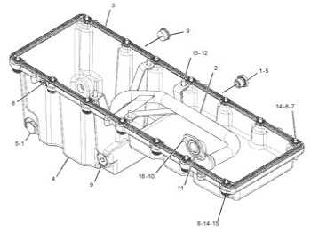 Oil pan CATERPILLAR